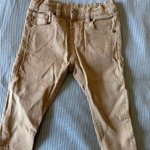 Zara Tan Slim Fit Pants- 12 -18 months